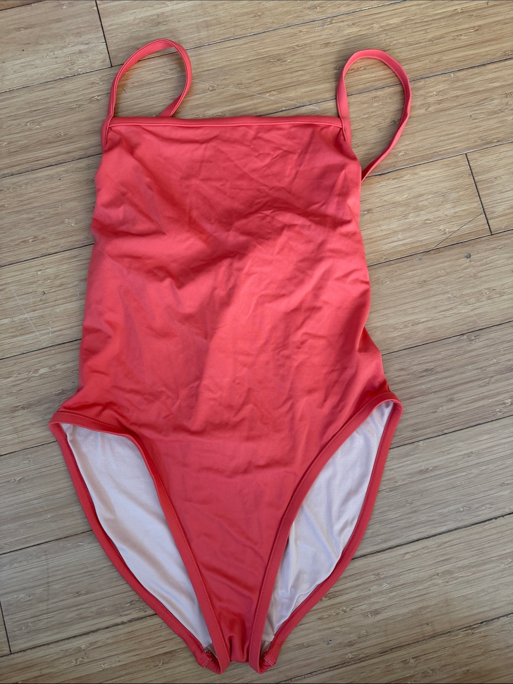Madewell Coral One-Piece Swimsuit